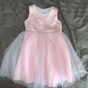 Toddler girls pink sparkle dress